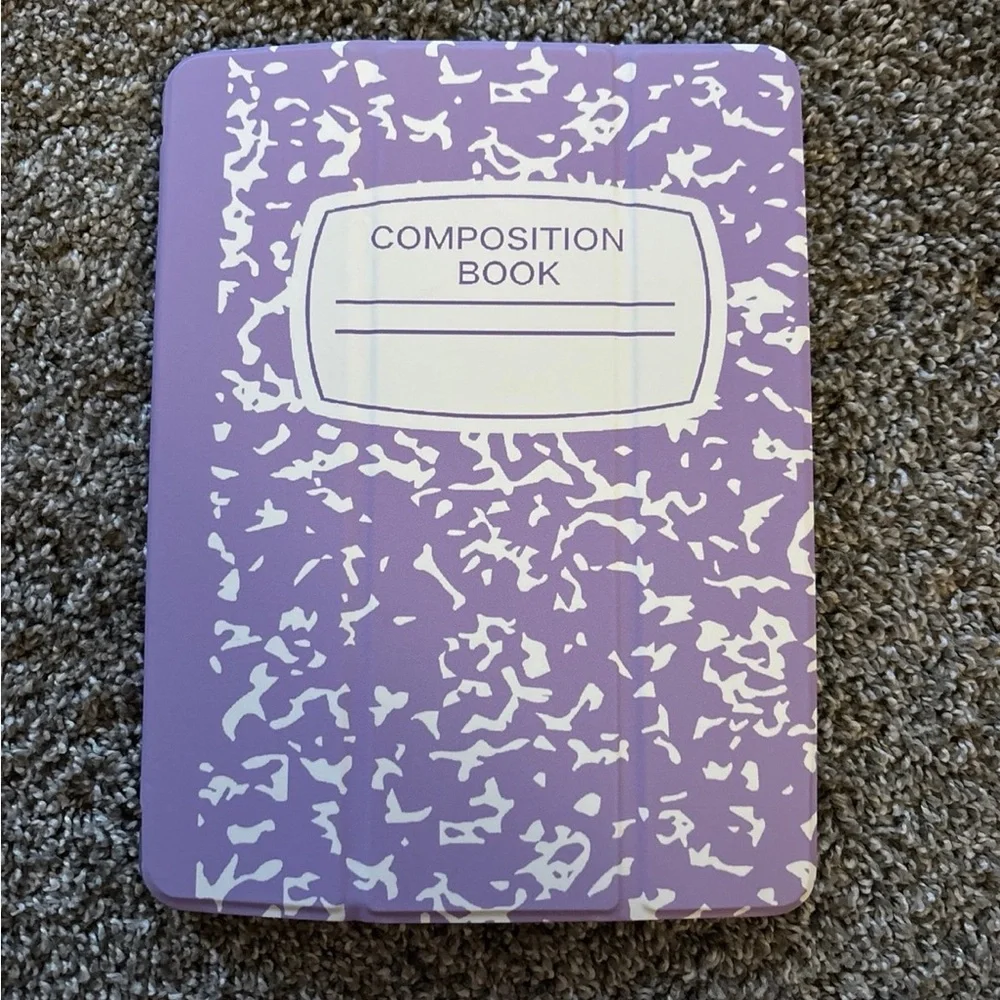 iPad 6th generation Purple Composition Book case